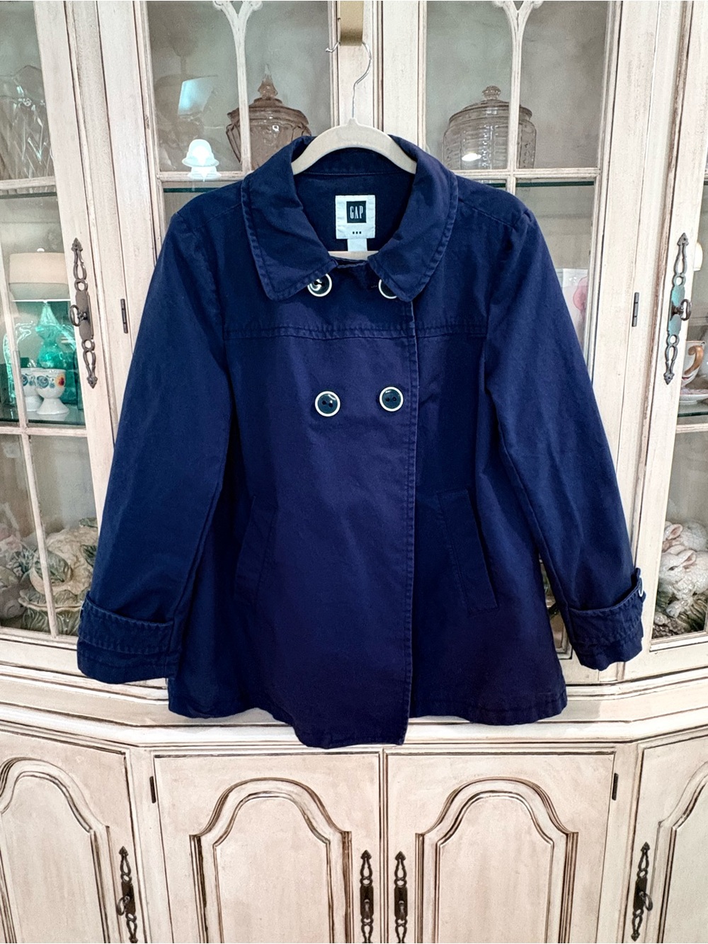 GAP Navy Double-Breasted Women's Pea Coat